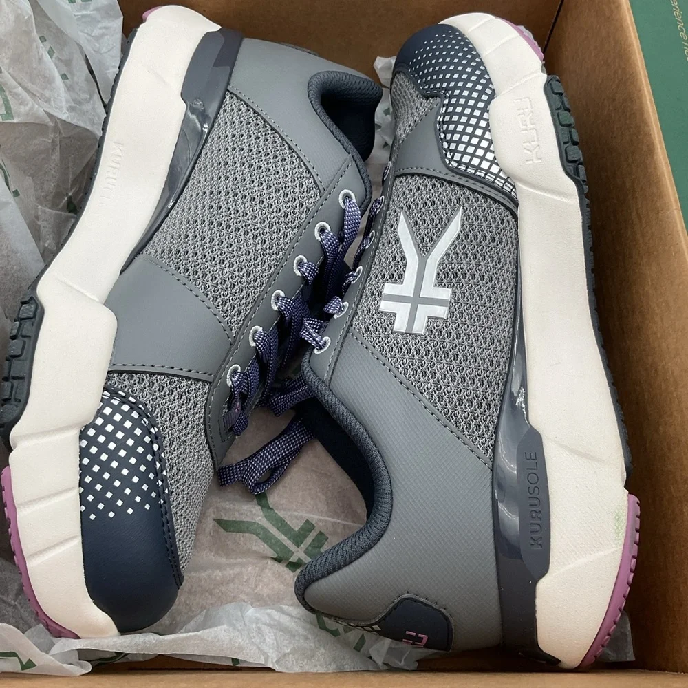 KURU Quantum 2 Athletic Shoes‎ - Pewter and Night Sky 6 wide